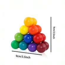 1pc Creative Colorful Transformable Beads Toy For Desk Decoration, Diy Beaded Bracelet - Multicolor - View 2