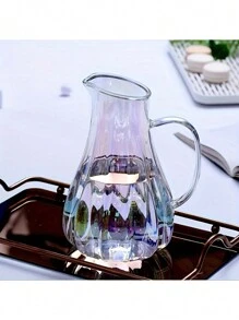 Multicolor Seashell Glass Cold Water Pitcher For Home, High Borosilicate Glass Juice Pitcher With Large Capacity, Suitable For Cold & Water & Boiling Water - Multicolor - View 2