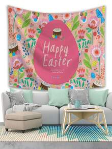 1入組復活節節日印花壁掛 - 玫紅色 - 查看 1