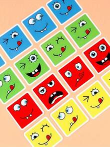 1 Set Colorful Wooden Cube Transformative Game, Children's Educational Puzzle Toy, 2 Players Competitive Logic Game - Multicolor - View 5