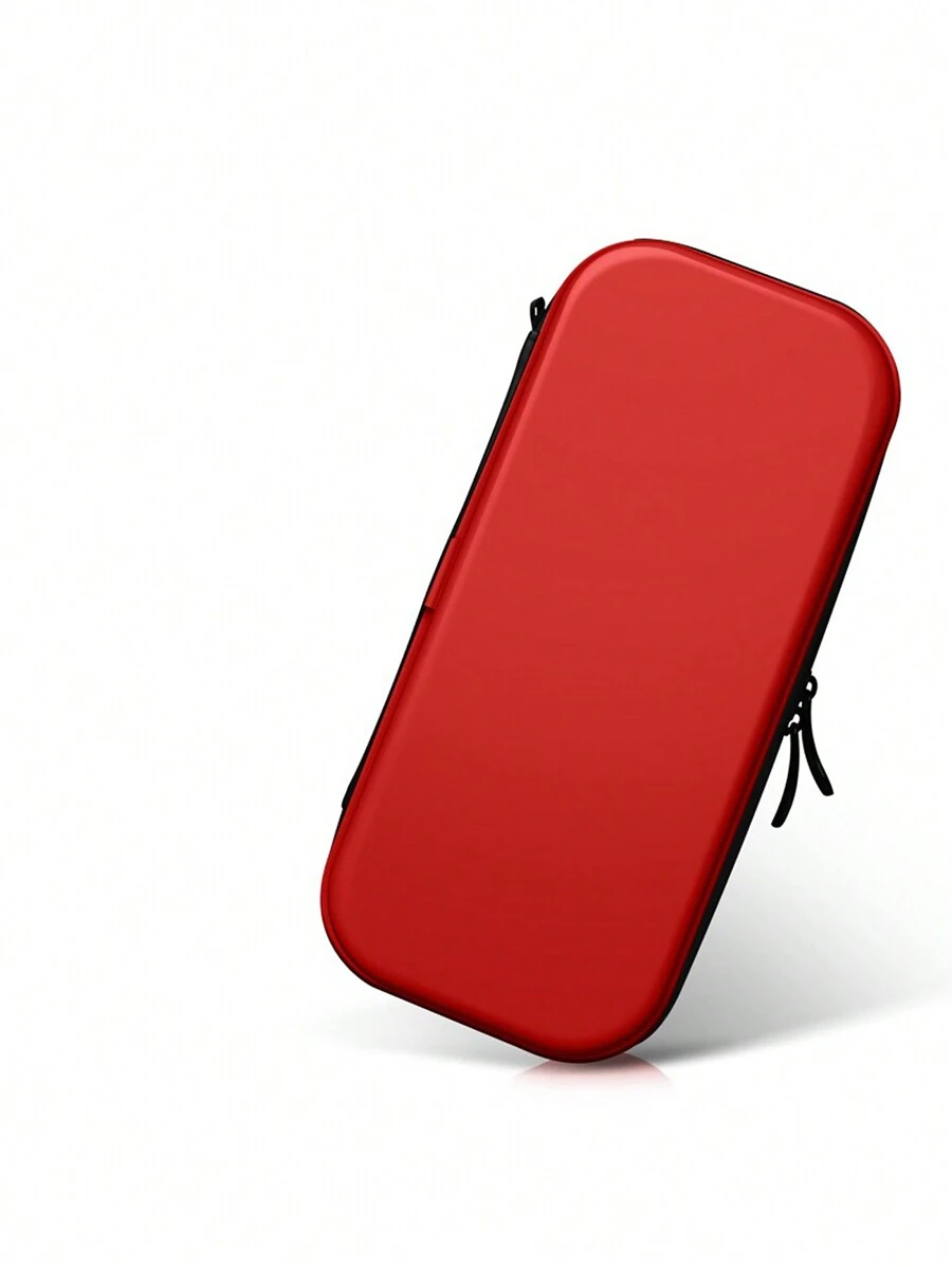 Storage Bag Compatible With Switch Game, Compatible With Game Case, Anti-Shock And Pressure-Resistant, Large Capacity, Thin And Light, Fully-Wrapped, Comfortable Handfeel, 1:1 Precision Mold Control, Anti-Shock And Pressure-Resistant, Non-Pressing Joystick, Abs+Pc Hard Shell, Not Deformed Under Heavy Pressure - Red - View 1