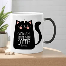 1個咖啡杯熱敏顏色變化杯子茶牛奶杯新奇禮品情人節禮品節日禮物 - 彩色 - 查看 4