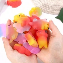 10 PCS Mochi Squishy Toys Color Random Squishies Party Favors - Multicolor - View 3
