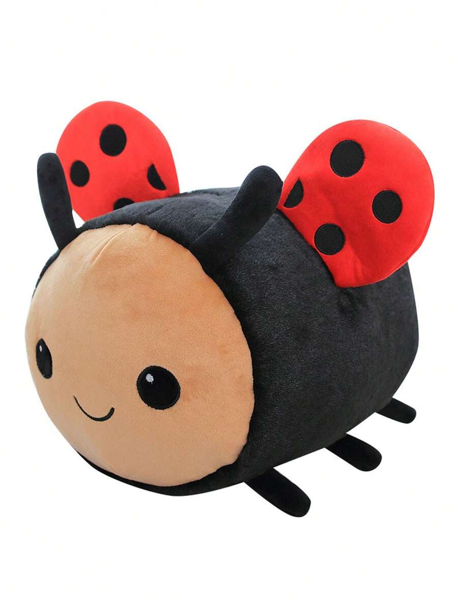 20公分/7.87英吋蜜蜂形狀毛絨玩具,柔軟可愛的昆蟲填充動物用於裝飾、生日或節日禮物 - 黑色 - 查看 1