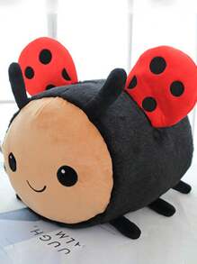 20公分/7.87英吋蜜蜂形狀毛絨玩具,柔軟可愛的昆蟲填充動物用於裝飾、生日或節日禮物 - 黑色 - 查看 6