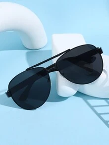 飛行員風格男式太陽眼鏡大圓架蛤蟆鏡遮臉瘦面和防uv,駕駛和釣魚配眼鏡 - 彩色 - 查看 6