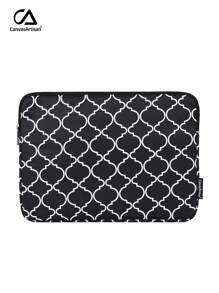 canvas artisan 笔记本电脑包印花电脑包防水笔记本电脑保护套适用于 MacBook ThinkBook，笔记本电脑包适用于 MacBook、iPad、HP Chromebook Surface 笔记本，便携式笔记本电脑保护套 - 黑色 - 查看 2