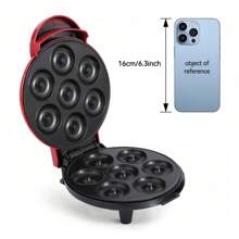 7-Lỗ Bánh vòng Máy móc , Đỏ  , Không dính Lớp áo Khay nướng bánh , Đa chức năng Vật dụng trong nhà Bữa sáng Máy móc - Đỏ - Xem 5