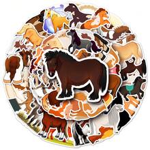 50 Pieces Bantam Horses DIY Cartoon Waterproof Motor Car Stickers Helmater Stickers Home Decal Stickers - Multicolor - View 7