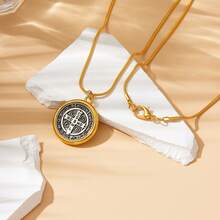 1 件聖猶大聖本篤努爾西亞贊助人反邪惡獎章項鍊 - 金色 - 查看 5