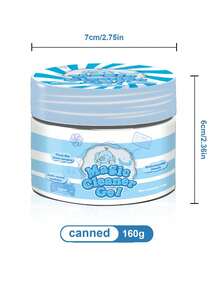 1入組汽車清潔膠：魔術除塵劑、膠水移除劑,以及鍵盤清潔劑 - 輕鬆搭乘捷運的汽車清潔配件！罐裝160克/體驗袋70克,汽車配件 - 淺藍色 - 查看 7