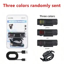 COBA 1pc Bicycle Bike USB Rechargeable Light LED 1200 Lumen High Brightness Multi-Function Road MTB Cycling Safety Front Lights - Black - View 7