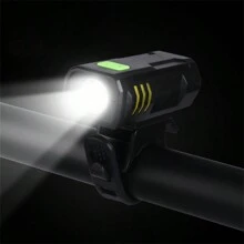 COBA 1pc Bicycle Bike USB Rechargeable Light LED 1200 Lumen High Brightness Multi-Function Road MTB Cycling Safety Front Lights - Black - View 1