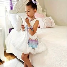 1 件組女孩項鍊手鍊耳環套裝項鍊女孩首飾套裝萬聖節聖誕節生日禮物 - 彩色 - 查看 4