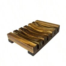 1入組木質肥皂盤架,有趣的新年禮物 - 彩色 - 查看 3