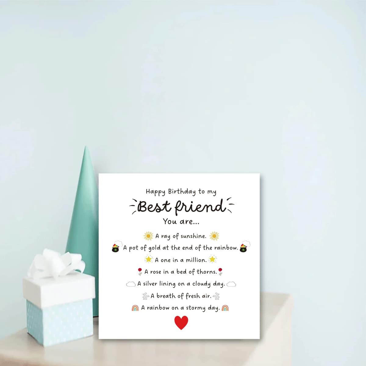 En La Distancia 1 Pieza, Tarjeta De Cumpleaños Divertida Para Amigo,  Tarjeta De Tarjeta Feliz Cumpleaños, image size:1200x1200