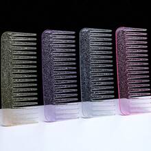 4pcs/Set New Colored Glitter Comb, High Transparent Fine-Toothed Shiny Hair Comb - Multicolor - View 4