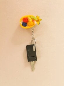 1入組有趣逼真的菠蘿造型鑰匙扣和裝飾品,適合送給兒童、家人、朋友。可固定於錢包、袋子、化妝包上,適用於日常使用、青少年、學生、專業人士和情人節禮物 - 彩色 - 查看 10