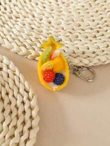 1入組有趣逼真的菠蘿造型鑰匙扣和裝飾品,適合送給兒童、家人、朋友。可固定於錢包、袋子、化妝包上,適用於日常使用、青少年、學生、專業人士和情人節禮物 - 彩色 - 查看 4