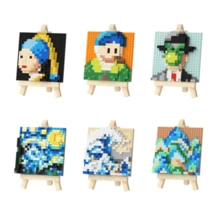 1組diy繪畫展示積木玩具,圖片裝飾,教育科學玩具,油畫積木藝術模型 - 彩色 - 查看 4