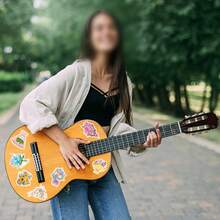 100pcs Handheld Flower Graffiti Cute Graffiti Waterproof Stickers - Apricot - View 4