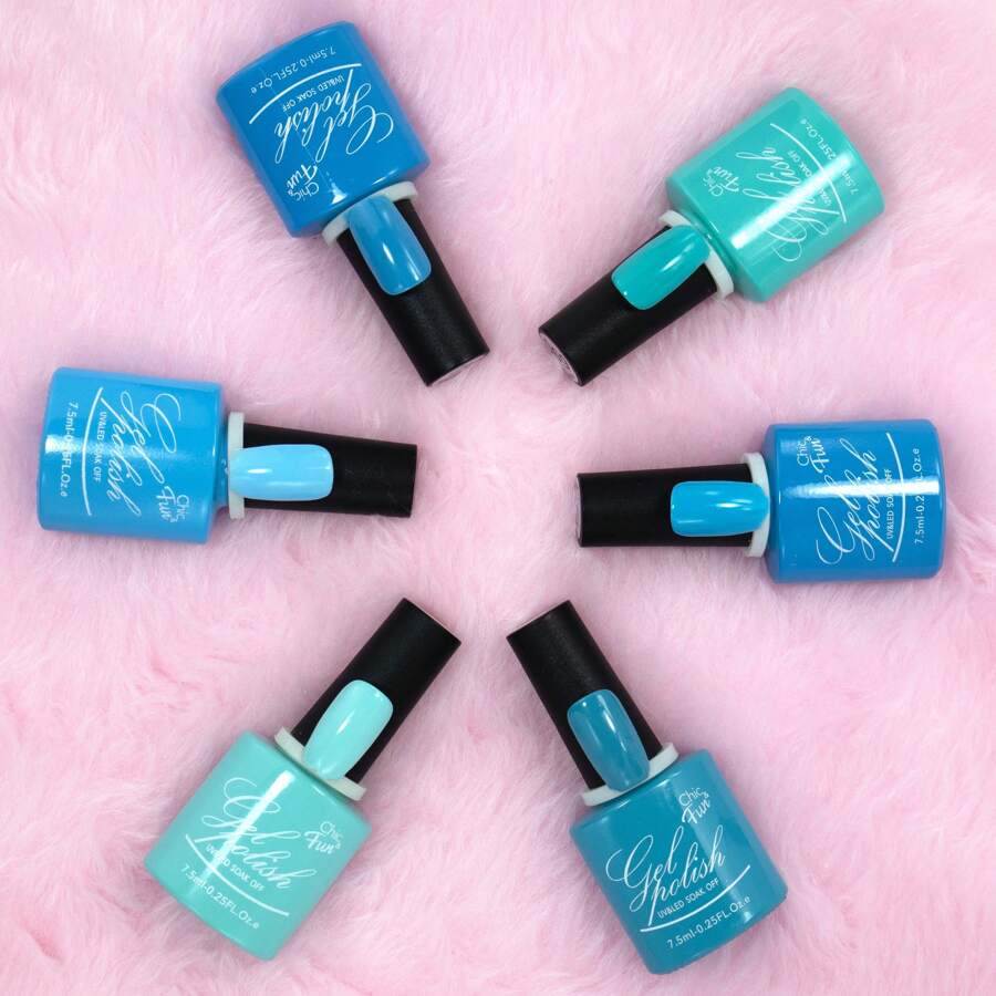 Chic & Fun Nail Polishes - 淺藍色 - 查看 1