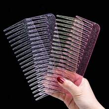 4pcs/Set New Colored Glitter Comb, High Transparent Fine-Toothed Shiny Hair Comb - Multicolor - View 1