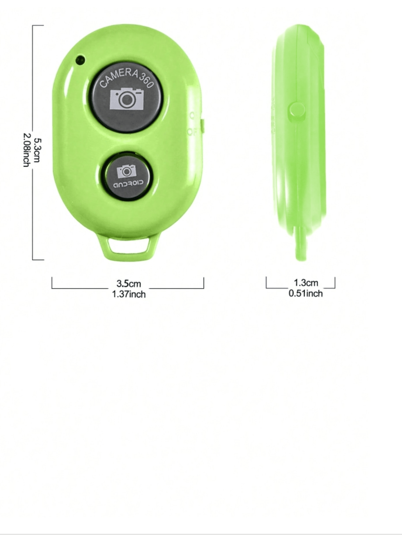 1pc Portable Mini Selfie Stick Green Without 2032 Battery SHEIN EUQS 1pc-portable-mini-selfie-stick-green-without-2032-battery-shein-euqs
