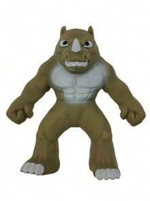 1入壓力緩解玩具,兒童遊戲和惡作劇：消除壓力犀牛聖誕裝飾,聖派翠克節配件,復活節裝飾和禮品,旅行必備品和家居裝飾 - 彩色 - 查看 1