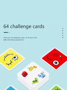 1 Set Colorful Wooden Cube Transformative Game, Children's Educational Puzzle Toy, 2 Players Competitive Logic Game - Multicolor - View 4