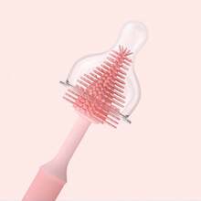 3入組矽膠嬰兒奶瓶清洗刷套裝,可360度旋轉,適用於瓶嘴、吸管和清潔器 - 綠色 - 查看 3