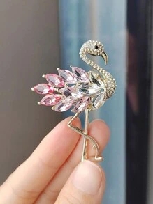 Luxurious Black Flower Design Rhinestone Brooch Valentines,Mom,Mother,Mother's Day,Gift - Black Flowers - View 7