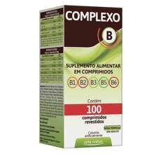 Complexo B 100 Comprimidos Vitaminas B1 B2 B3 B5 B6 Arte Nativa - sem sabor - Visão 1