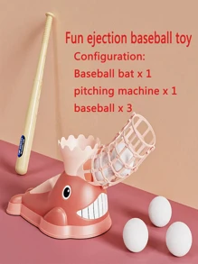 Automatic Baseball Pitching Machine Toy, Interactive Game, Outdoor Activity - Multicolor - View 3