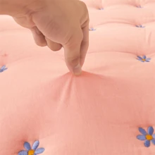 Romantic Bed Skirt & Embroidered Bedspread 3pcs Set, Fresh Style - Multicolor - View 11