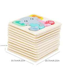 全新兒童木製拼圖玩具,卡通動物交通拼圖七件套拼圖玩具,適合喜愛汽車和動物的孩子。優秀的教育玩具,有助於發展手眼協調和色彩感受力,是送給你孩子的禮物。 - 彩色 - 查看 6