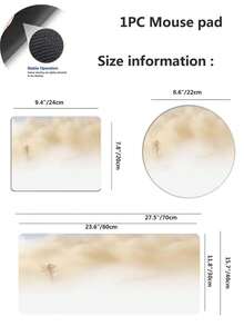1入防滑電競/工作鼠標墊,4種可選尺寸 - 紫色 - 查看 2