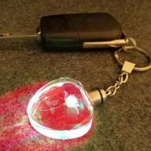1pc Led Light Up Rose Flower Shaped Acrylic Resin Keychain/Keyring Gift For Women, Suitable For Sister/Friend/Girlfriend/Birthday, Can Be Used As Wallet/Backpack/Car Keychain, Id Card Pendant Decoration - Rose Lamp - View 11