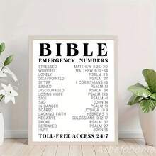 Bible Verse Emergency Numbers - Bible Verse Wall Art -  Rest Don't Quit - Unframed Dictionar,Inspirational, Spiritual Typography Wall Print -  Gifts For Women And Men, This Bible Inspirational Wall Art Card Is A Pure Faith Christian Gift For Living Room Decoration, Office Decoration,  Or Room Decoratio8x10in Unframed - White - View 6