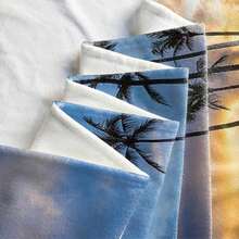 1條海灘巾,印有風景圖案,現代超纖維浴巾,適用於度假、露營、游泳、淋浴及禮物贈送 - 彩色 - 查看 5