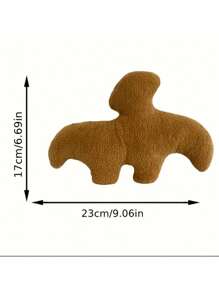 1pc Chicken Nuggets Plush Toy - Coffee Brown - View 1