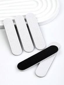 pinpai Bộ 24 dũa móng tay hai mặt, có hiệu ứng ánh kim, độ nhám mịn, thích hợp để đánh bóng móng và làm sạch bề mặt. - trắng - Xem 4