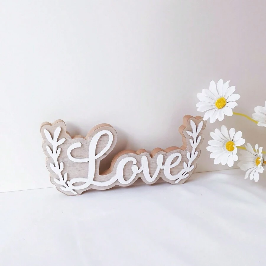 1入心形情書裝飾,既可作為裝飾品,也可用於掛飾,是節日和情人節的理想禮物 - 彩色 - 查看 1