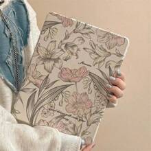 1入多色極簡花卉印花2合1亞克力三折立支架,配合ipad 10.2 / Air4 / 5 / Pro11 / 10th / 10.9 / 9.7保護殼使用 - 彩色 - 查看 2