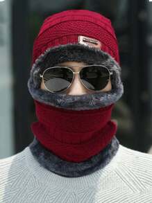 Mũ len nam - Màu Đỏ Sâu - Xem 5