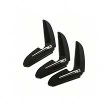 1入折疊式髮型＆鬍鬚梳口袋尺寸旅行理髮梳,男性用剃刀造型塑料梳 - 黑色 - 查看 5