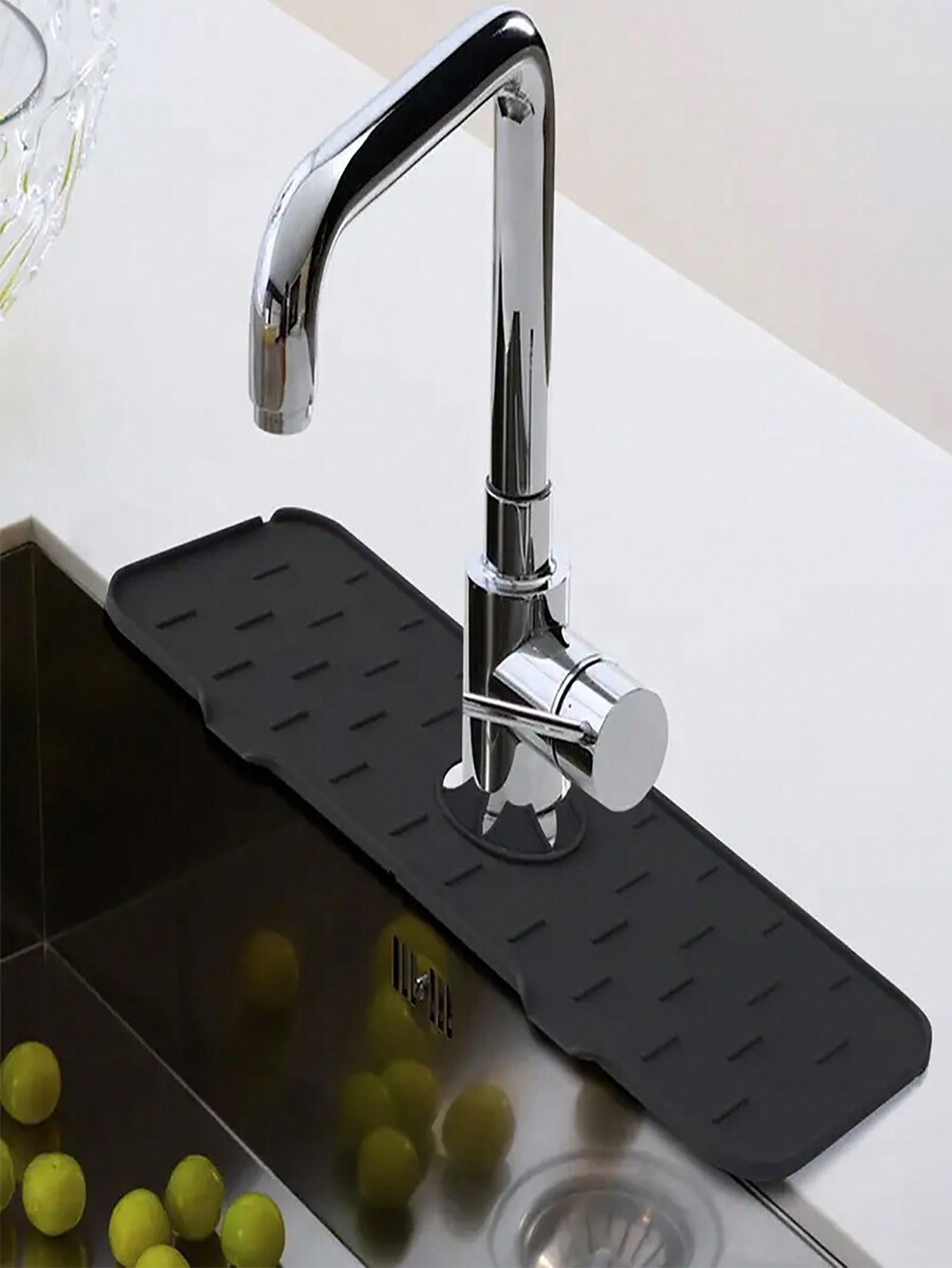 Household Sink Drip Catcher Silicone Faucet Drip Catcher Tray, Water