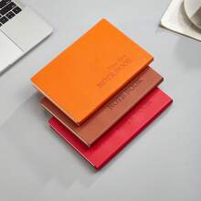Cuaderno A5 Grueso Con Páginas De Cuadrícula Y Páginas Cuadradas, Para Papelería, Cuentas Manuales, Escritura Creativa En Diario - Marrón - Ver 5
