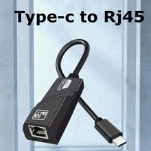 1入 10/100/1000 Mbps Type-c Usb-c To Ethernet Rj45 Usb C 轉換器,可兼容 Usb C 轉 Rj45,100mbps Type-c Gigabit 以太網 Lan 網絡適配器,適用於book Pro/air、ipad Pro、dell Xps、surface Laptop等操作系統 - 黑色 - 查看 5