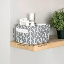 Panier De Rangement En Tissu Pliable Pour L'organisation De Bureau, Convient Pour Une Utilisation En Dortoir Et À La Maison Comme Boîte De Rangement Cosmétique
